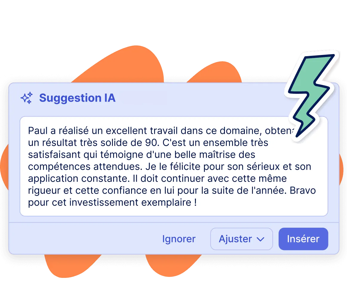Aperçu - Appréciations générées avec IA - Teetsh