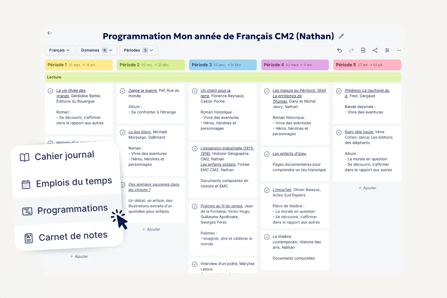 partage des documents dans teetsh