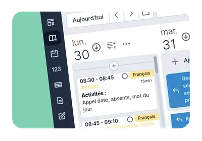 Aperçu du cahier journal