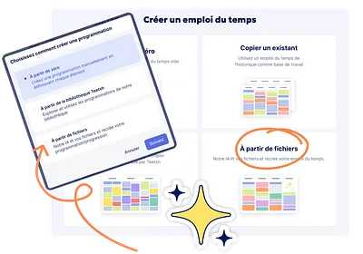 les options d'intégrations de documents avec l'IA dans Teetsh