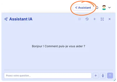 assistant IA conversationnel dans teetsh
