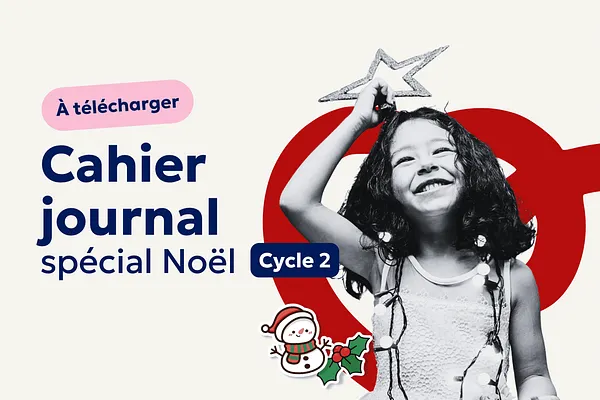 Aperçu Cahier journal journée de Noël Cycle 2