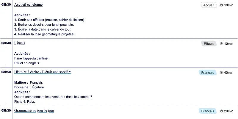 Exemple de cahier journal CE2-CM1 - aperçu