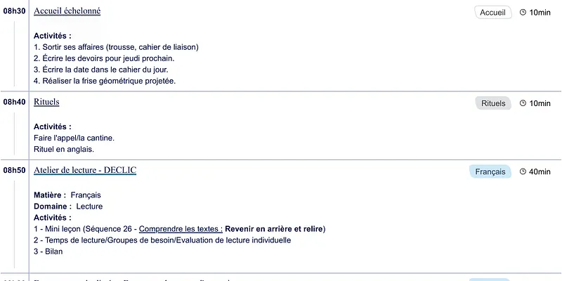 Exemple de cahier journal CM2 - aperçu