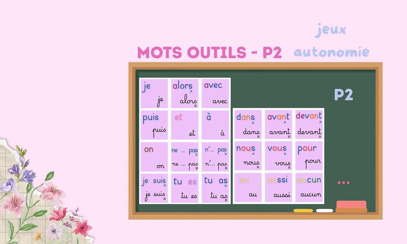 Aperçu 2 Autonomie Mots Outils P2 MaitresseRomy