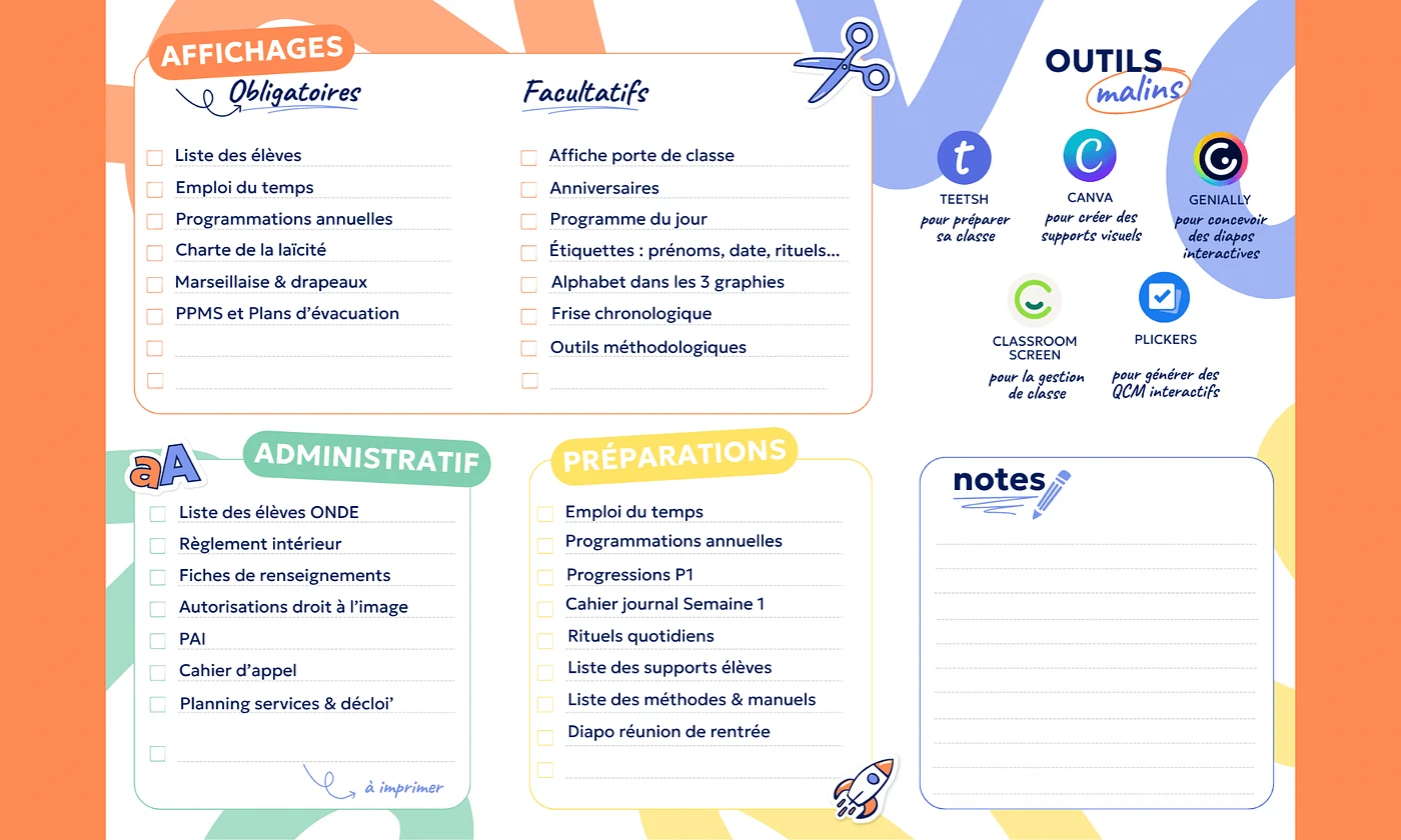 Aperçu Check-list Rentrée Teetsh