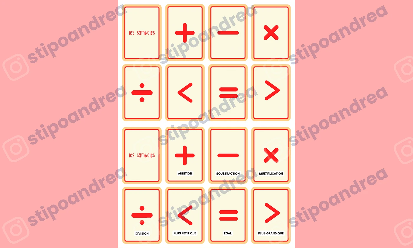 Flashcards maths • Cycle 2 & 3 🃏