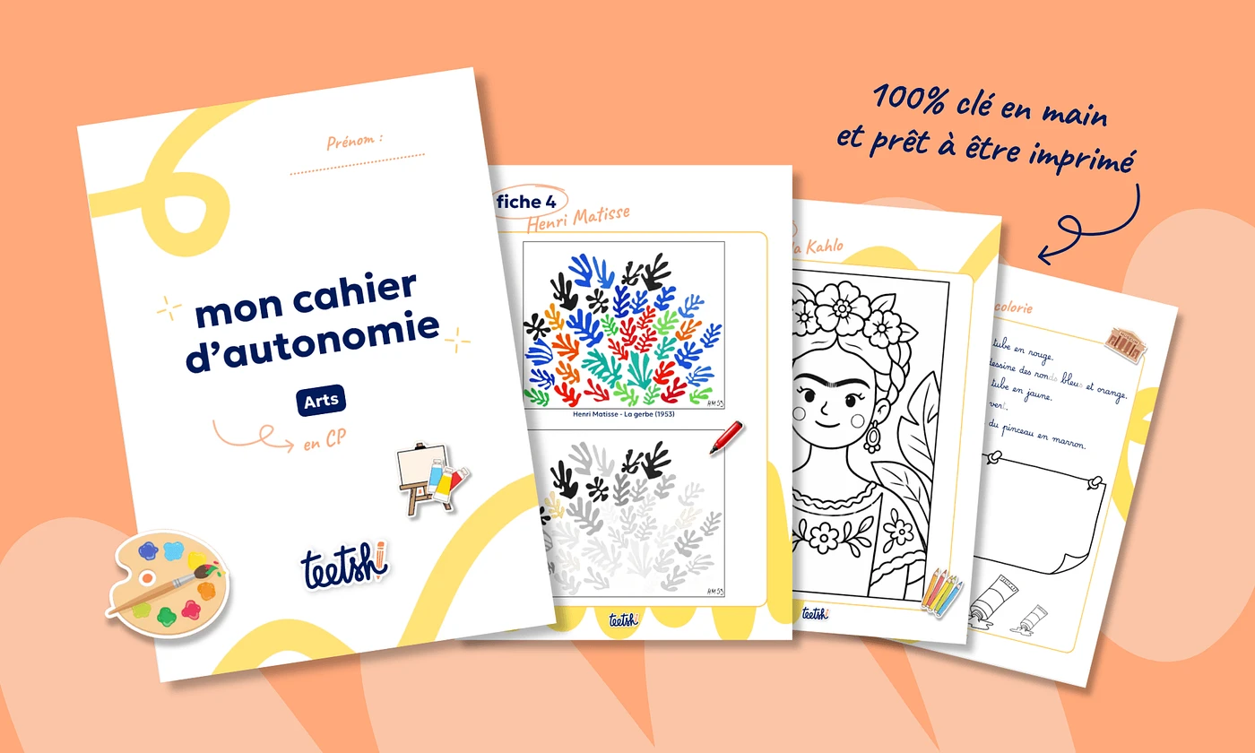 Aperçu Cahier autonomie CP · Arts