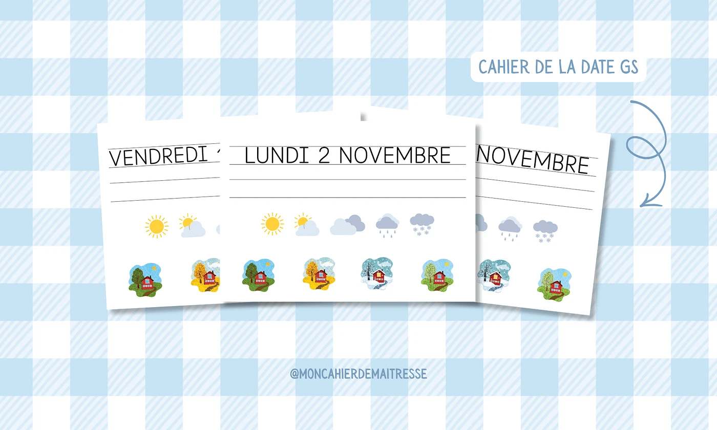 Aperçu Cahier de la date GS P2