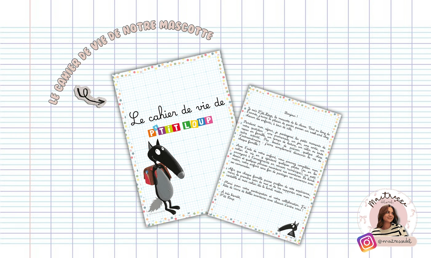 Aperçu Cahier de vie Maitresse Deb Vignette 1