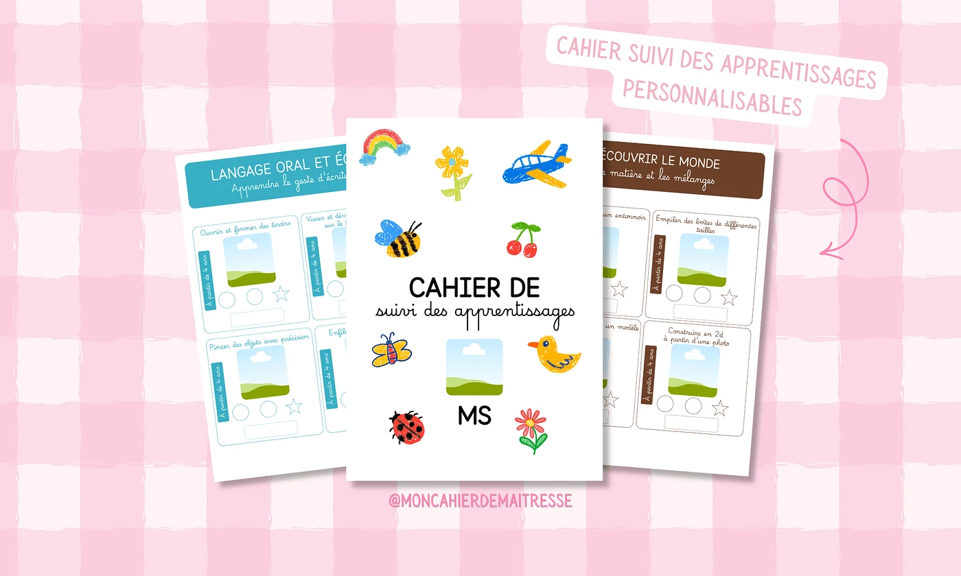 Cahier suivi apprentissage MS moncahierdemaitresse