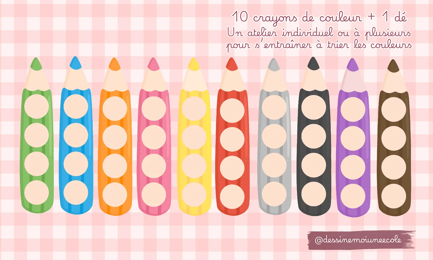 Aperçu crayons tri Dessine moi une école Vignette1