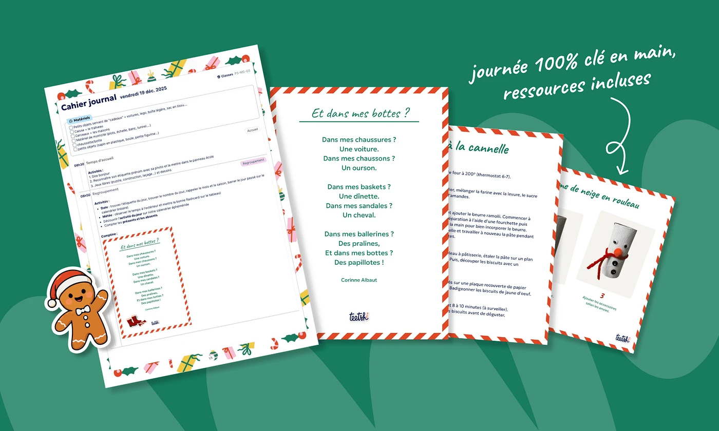 Aperçu Journée Noël Cycle 1 Teetsh
