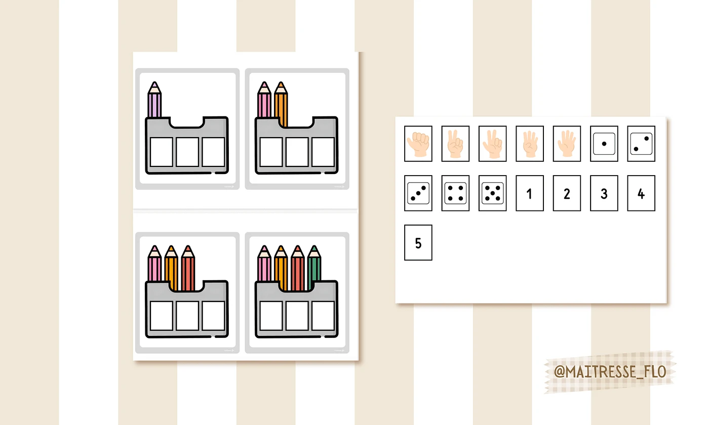 Aperçu pochettes crayons Maitresse Flo Visuel 1
