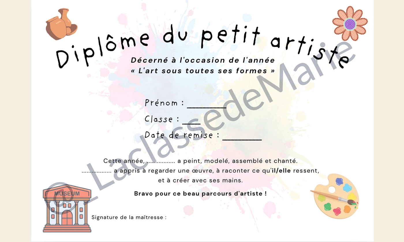 Projet art - Diplôme artiste La classe de Marie