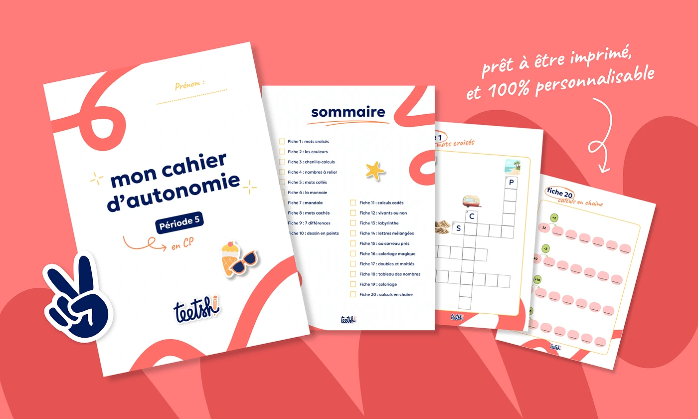Aperçu Cahier d'autonomie Teetsh CP Période 5