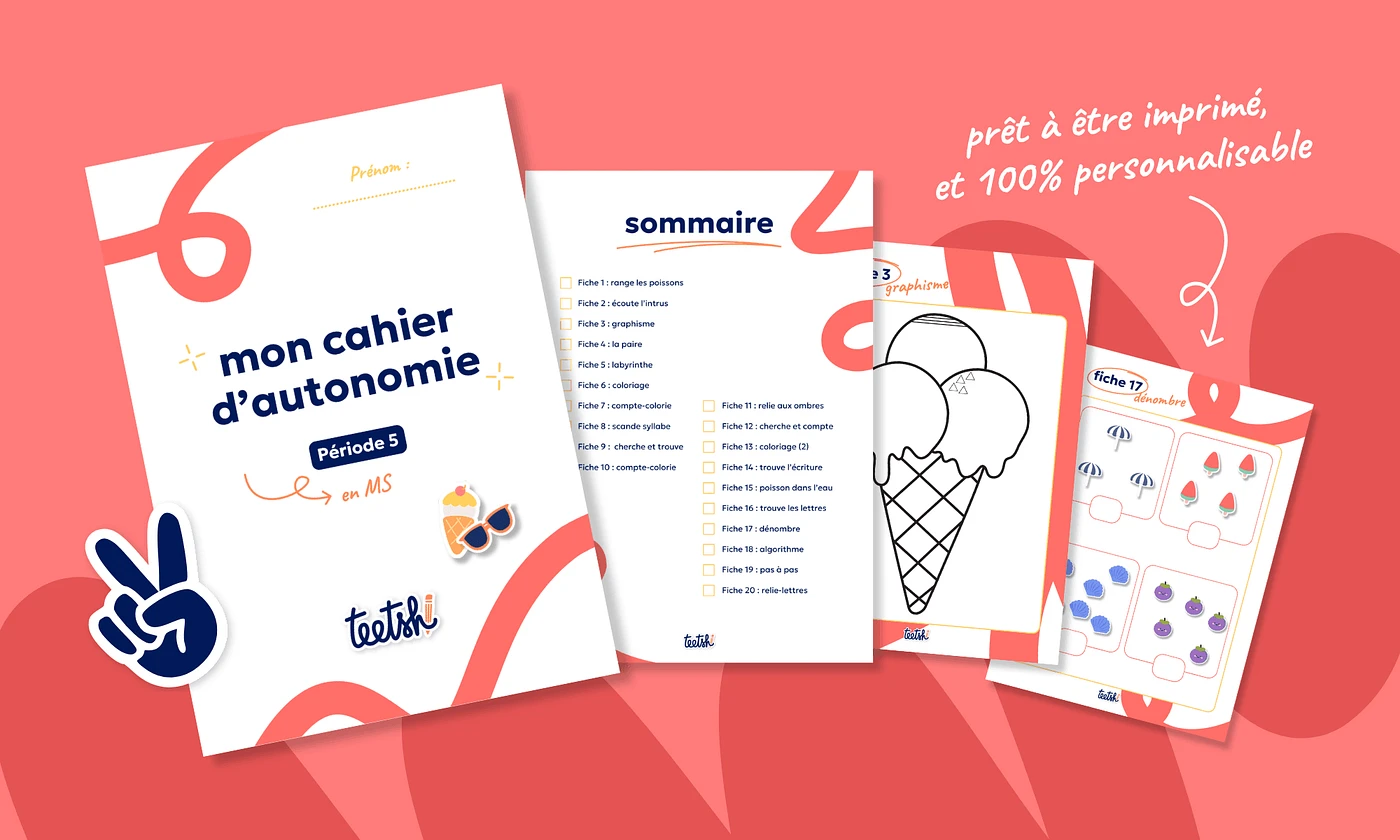 Aperçu Cahier d'autonomie Teetsh MS Période 5