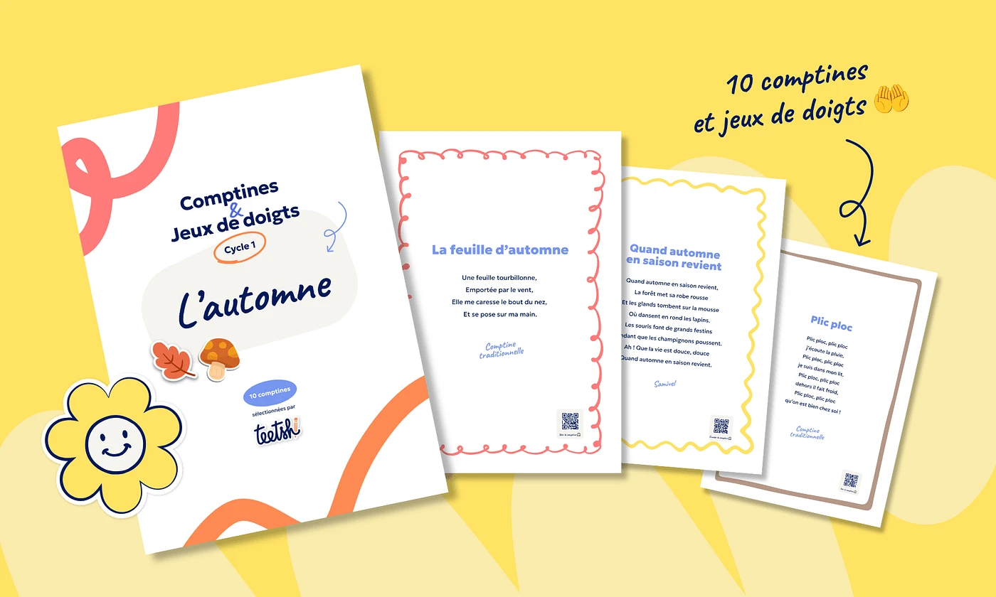 Recueil de comptines et jeux de doigts « Automne » • Cycle 1 🍂