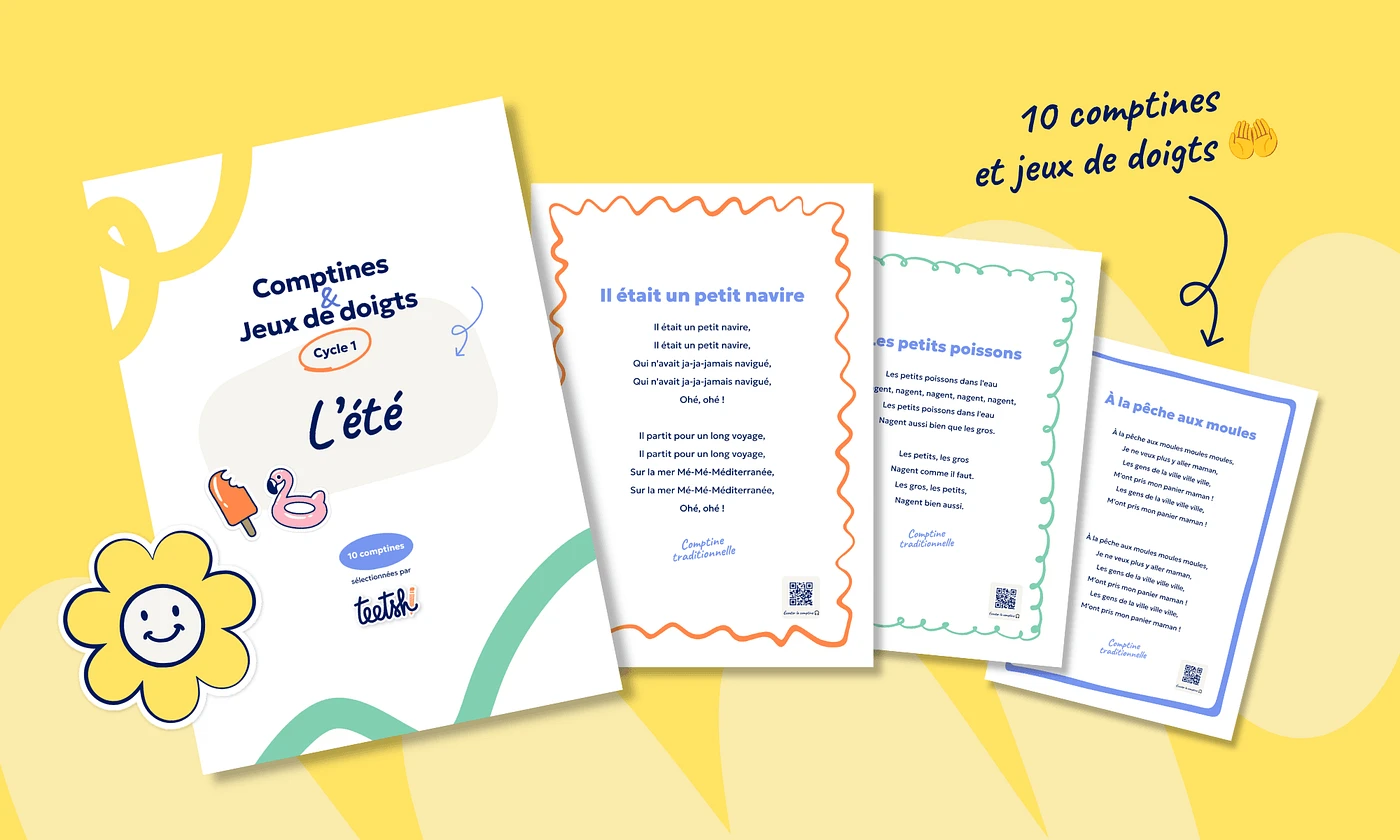 Recueil de comptines et jeux de doigts « L'été » • Cycle 1 ☀️
