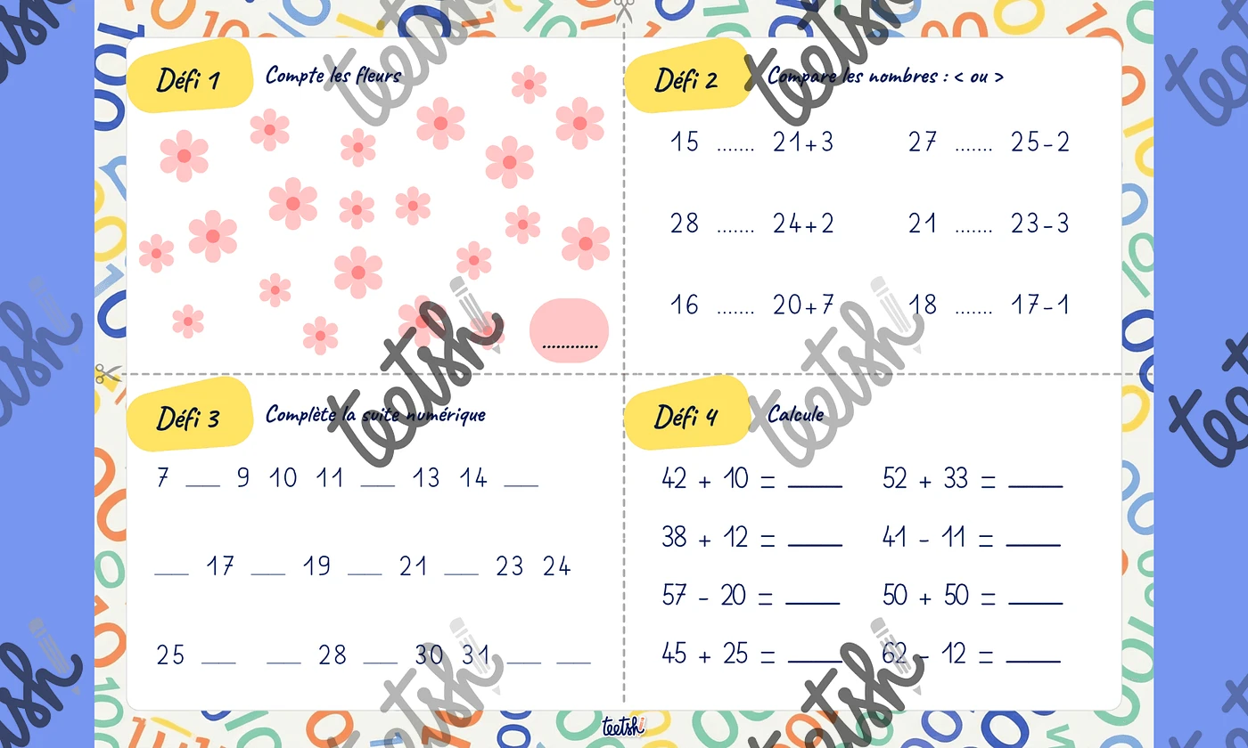 Aperçu 100 jours d'école CP Teetsh - Visuel 2
