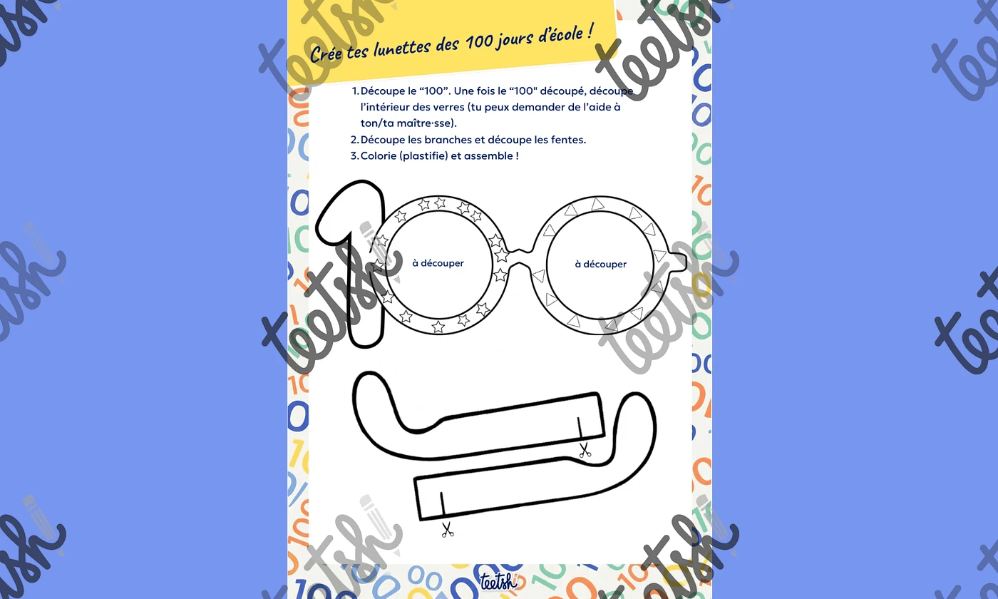 Aperçu 100 jours d'école CP Teetsh - Visuel 3