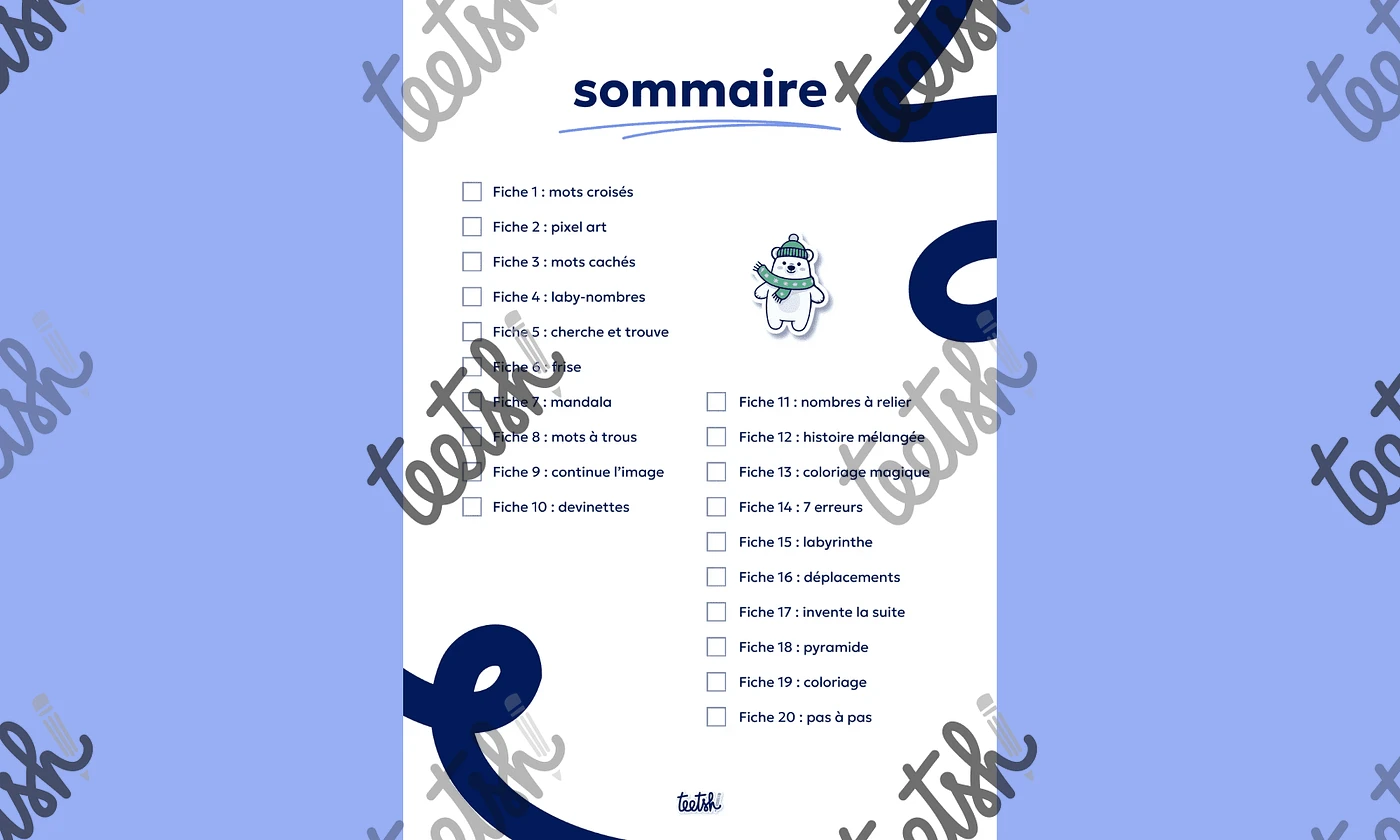 Aperçu Cahier d'autonomie Teetsh CE1 CE2 Période 3
