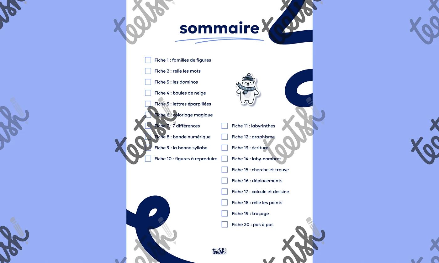 Aperçu Cahier d'autonomie Teetsh CP Période 3