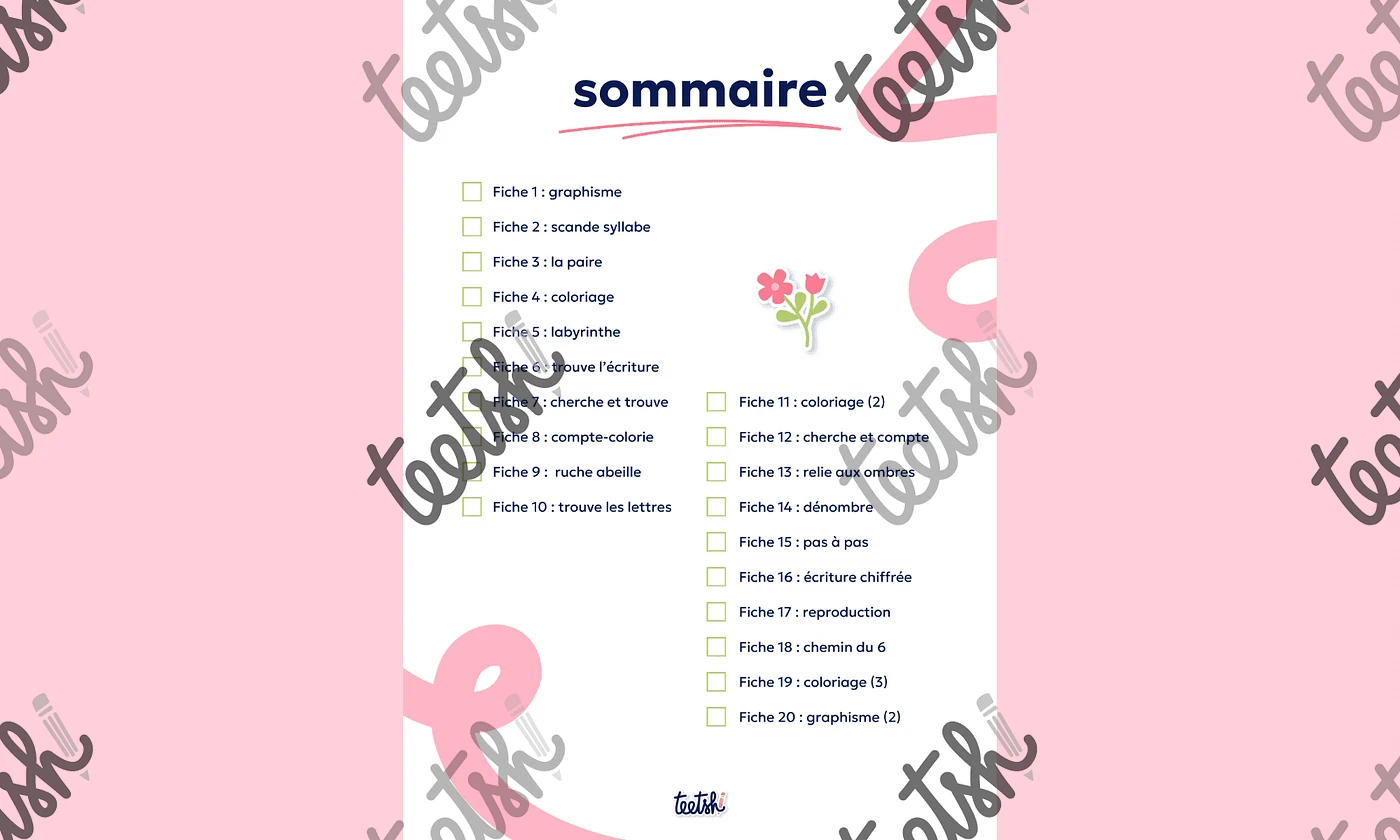 Aperçu Cahier d'autonomie Teetsh MS Période 4