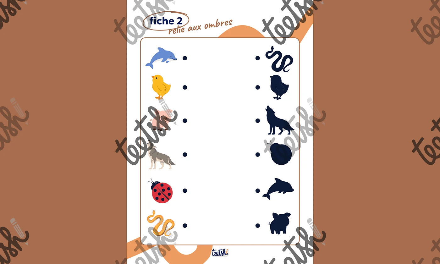 Cahier d'autonomie GS • Les animaux 🦒