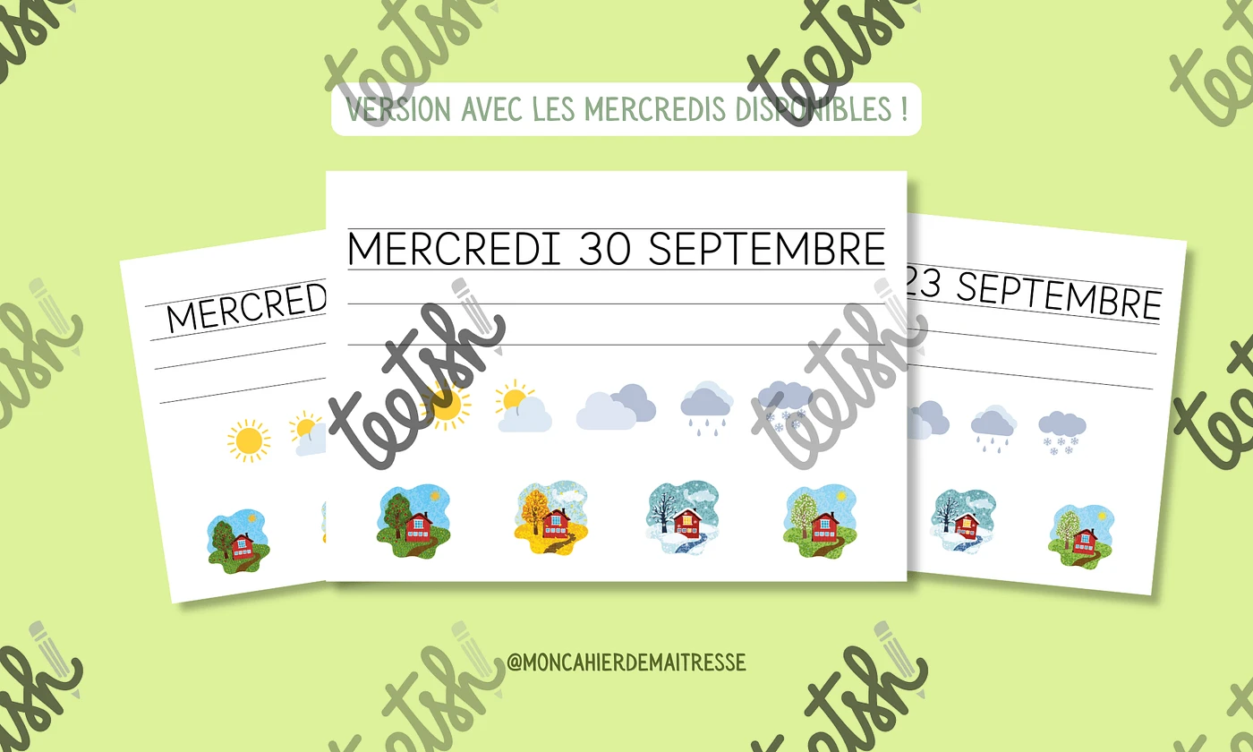 Cahier Date Grande Section Période 1 - Aperçu 3