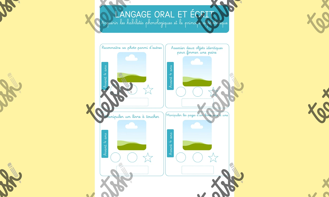 Cahier suivi des apprentissages PS moncahierdemaitresse