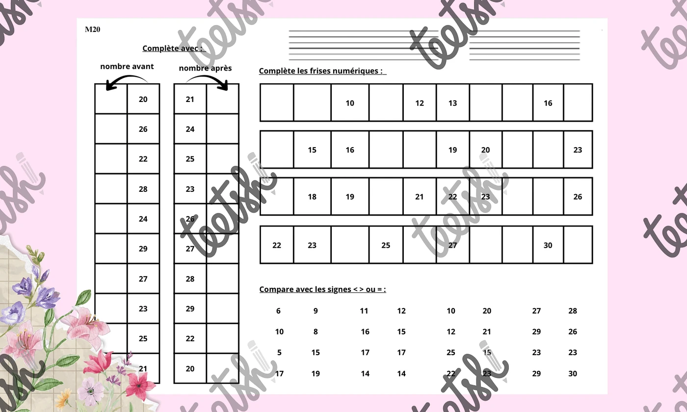 Livret numération CP Maitresse Romy Vignette 4