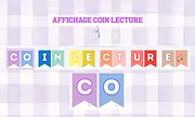 Aperçu fanion coin lecture Maitresse Alizé