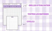 Grilles évaluations Maitresse Alizé