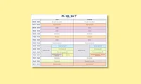 Emploi du temps PS MS GS - Mélanie