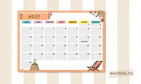 Aperçu calendrier Maitresse Flo Visuel 1