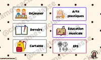 Etiquettes programmes cycle 2 Cam et sa classe Vignette 2