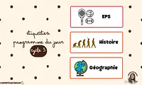Etiquettes programmes cycle 3 Cam et sa classe Vignette 1