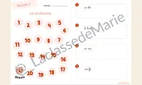 Aperçu Livret lis et dessine La classe de Marie Vignette2