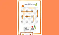 Aperçu Livret mots mêlés Automne Cycles 2 et 3 Teetsh