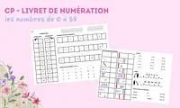 Livret numération CP Maitresse Romy Vignette 1