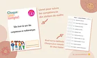 Aperçu livret ateliers maths CE1 La Classe de Marie Visuel 1