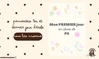 Pancarte premier dernier jour Cam et sa classe Vignette 1