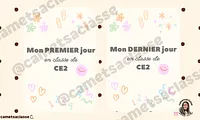 Pancarte premier dernier jour Cam et sa classe Vignette 2