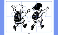 Aperçu Premier jour d'école - Maternelle - Puzzle collaboratif - Teetsh