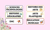 Aperçu étiquettes programmes du jour Maitresse Romy vignette3