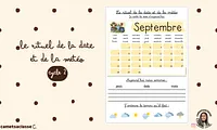 Rituel de la date et de la météo · Cametsaclasse - aperçu