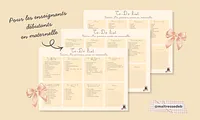 Aperçu To do list Ma première année en maternelle Maitresse Déb x Teetsh - Couverture