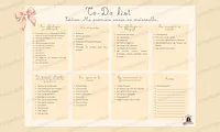 Aperçu To do list Ma première année en maternelle Maitresse Déb x Teetsh - Image 1