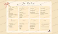 Aperçu To do list Ma première année en maternelle Maitresse Déb x Teetsh - Image 2